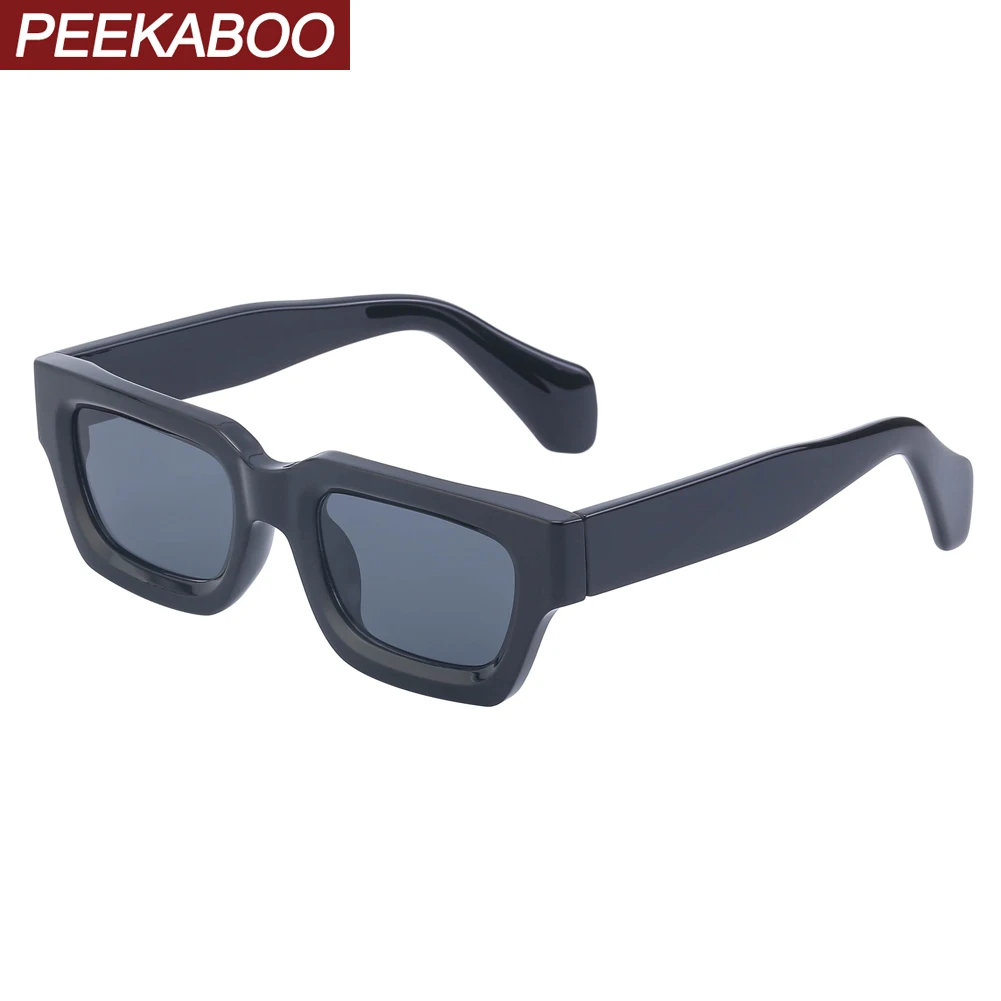 

Peekaboo men sunglasses retro women black brown male square sun glasses uv400 female eyewear unisex dropshipping 2023 cheap