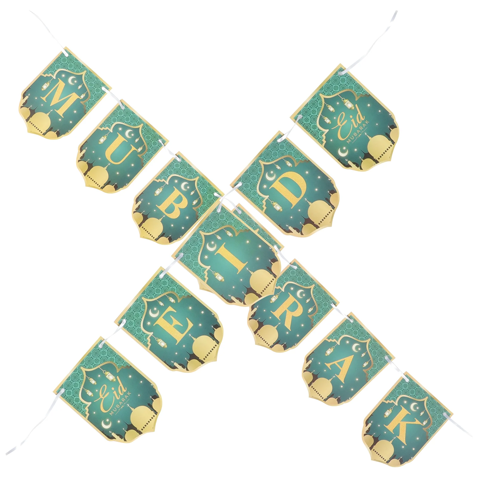 

Eid Ramadan Mubarak Bunting Banner Decoration Garland Ornament Decorations Party Banners