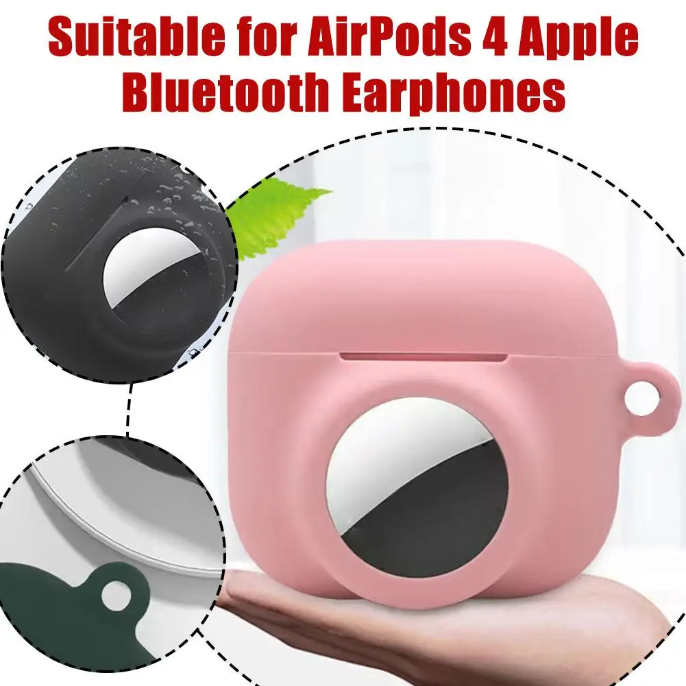 Силиконовый защитный чехол для Apple Airpods 4 беспроводные Bluetooth-наушники устройство