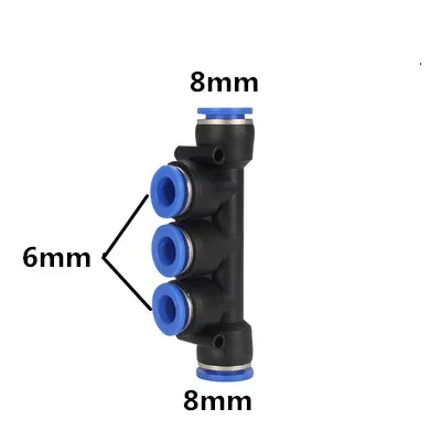 1 шт. PK-4 на возраст 6, 8, 10, 12 лет мм Пневматический распределительный щит на 5 разъем на обратной стороне обеспечивает удобство для пневматического соединения пуш-ап в подходит для Ipad Air/водяная трубка