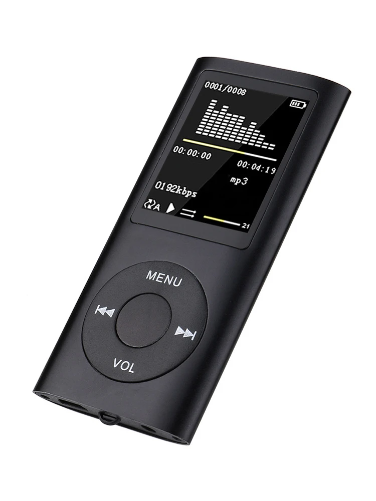 MP3 1 8 дюймовый ЖК-экран со встроенным микрофоном мини портативный металлический