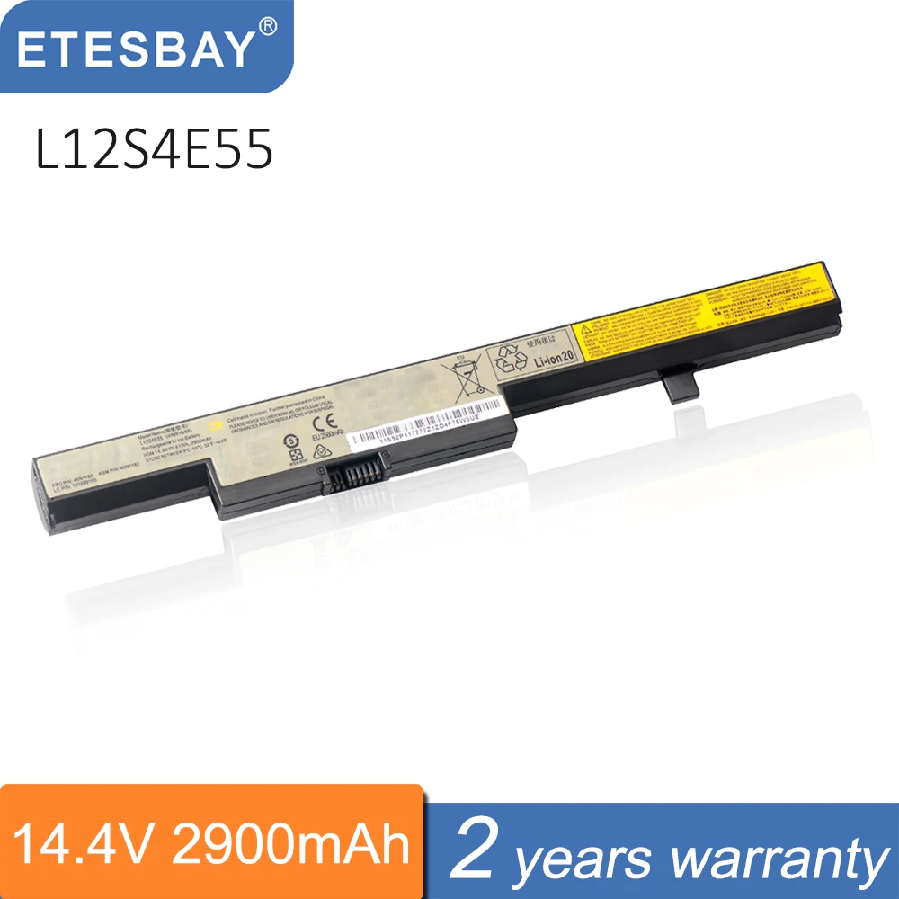 Аккумулятор для ноутбука ETESBAY L12L4E55 Lenovo E40-30 E40-45 E40-80 E40-70 Tian Yi 300-14ISK 15ISK L13L4A01 2800mAh/41WH
