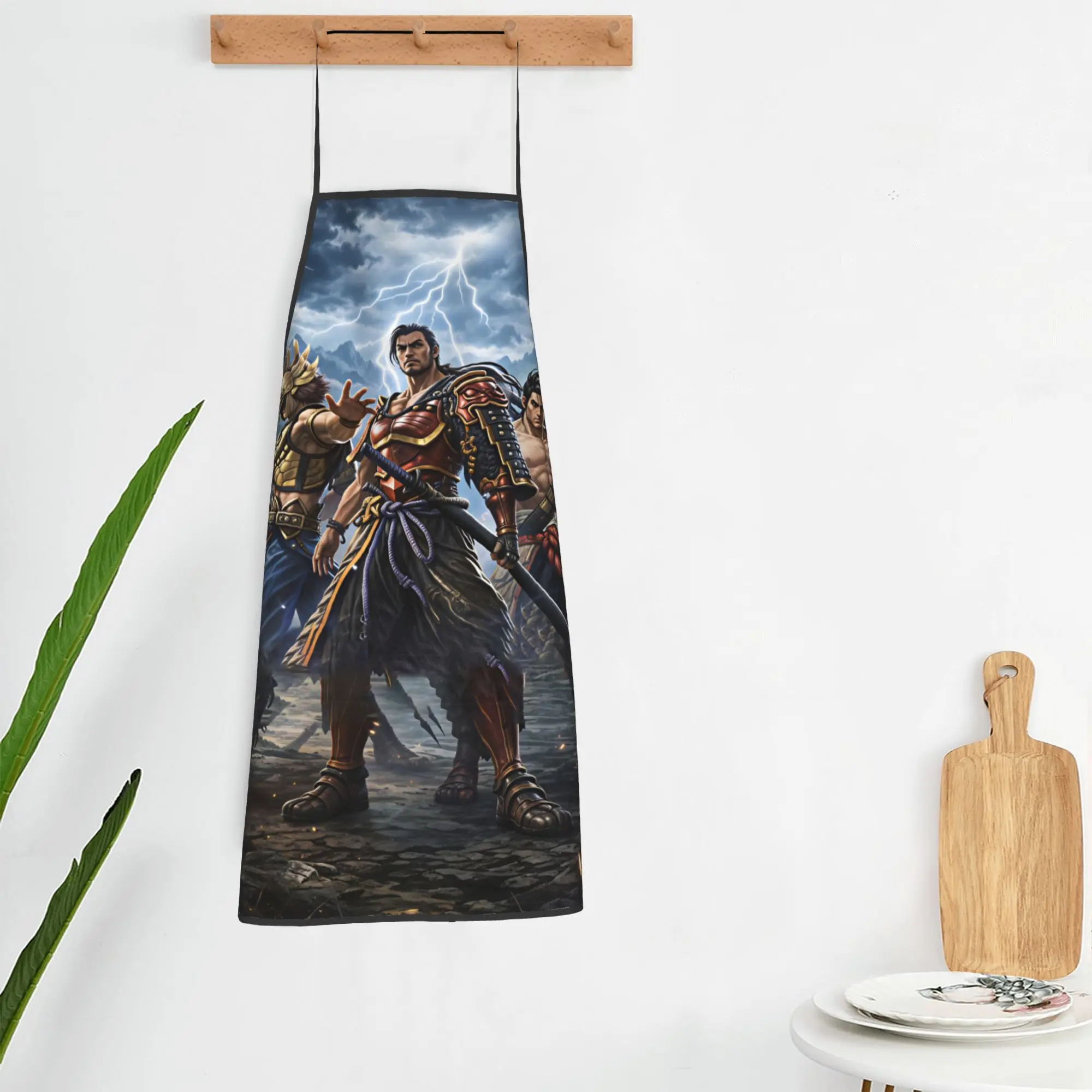 Фартук Soulcalibur, милые кухонные аксессуары для уборки, рабочие фартуки для взрослых без карманов (art.: 3920dba45f384) - 3920dba45f384