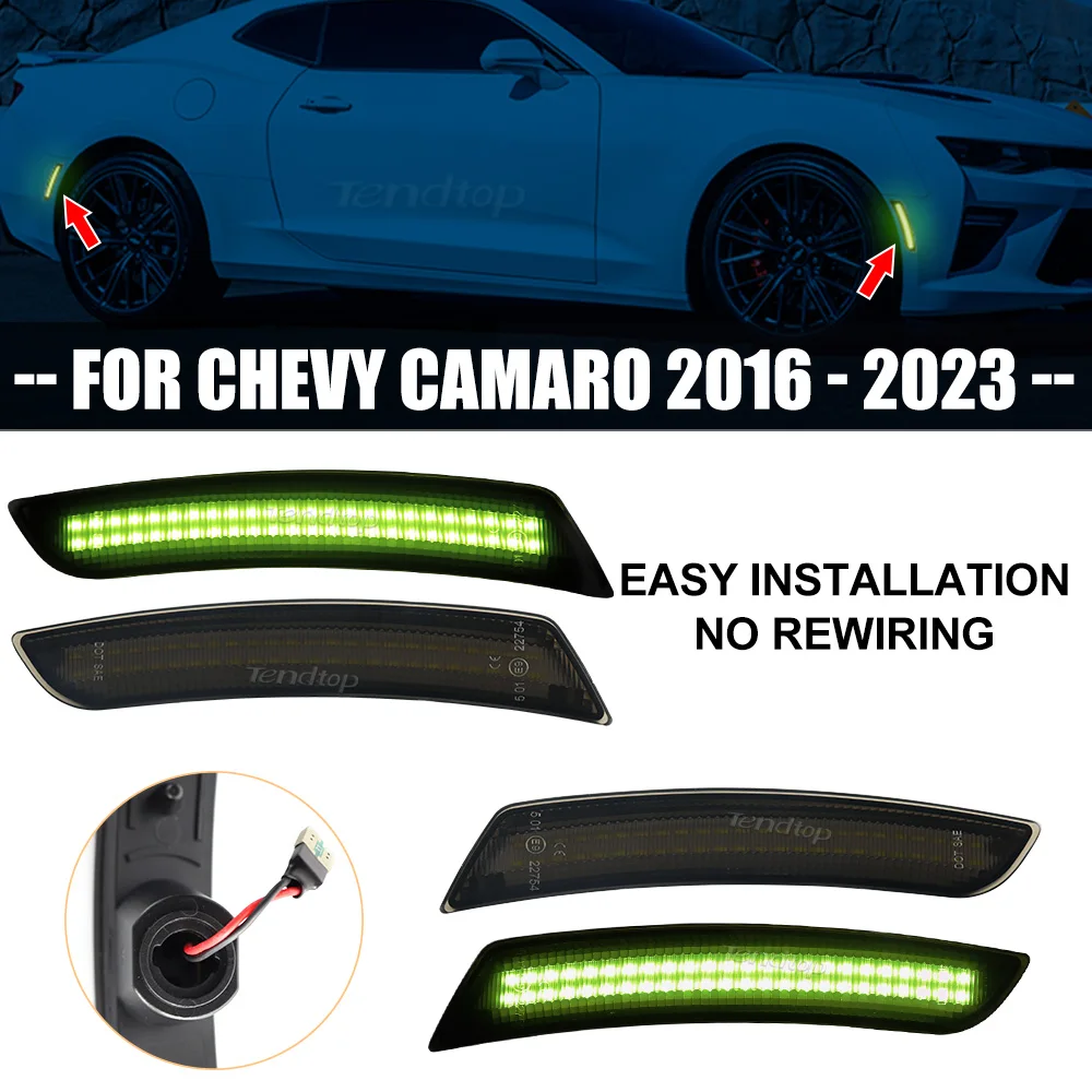 Дымовые линзы зеленые светодиодные боковые габаритные фонари передний и задний