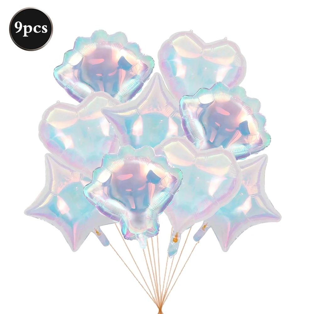 Фольгированные шары EsenTroye сердечки и ракушки 19 дюймов