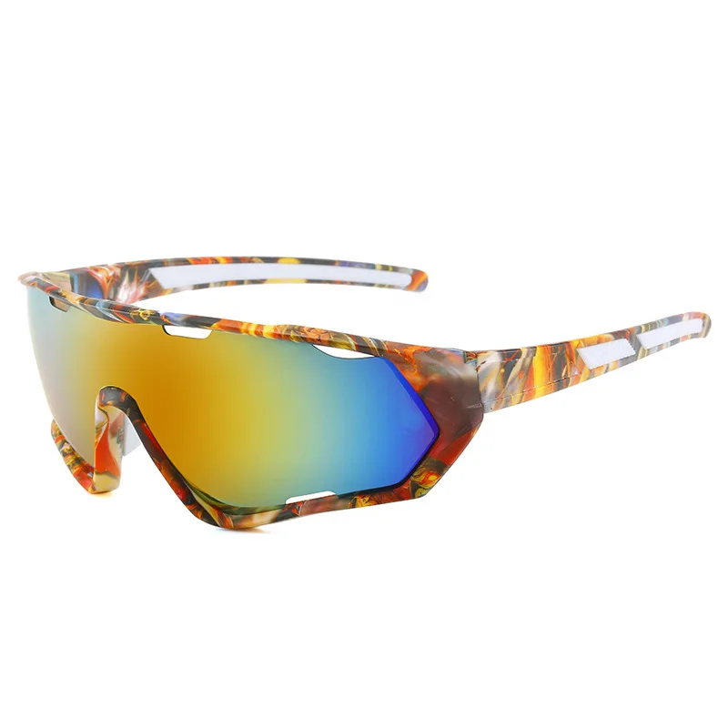 

UV400 Cycling Eyewear Bike Bicycle Sports Glasses Hiking Men Motorcycle Sunglasses Reflective Explosion-proof Goggles 9330