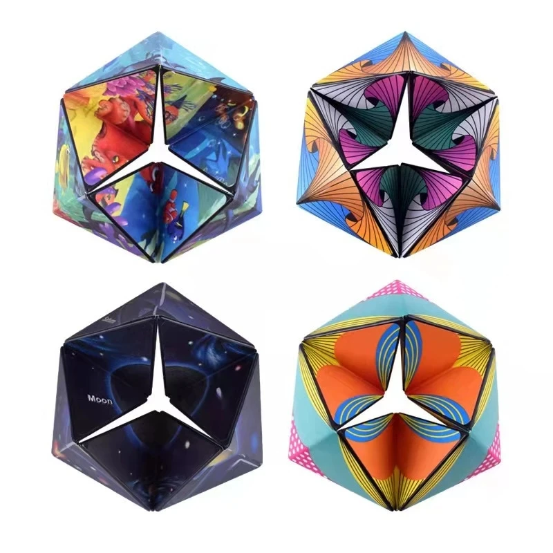 

3D Changeable Magnetic Magic Cube For Kids Puzzle Cube Antistress Toy Adults Cubo Fidget Toys Anti Stress Collection Kids Toys