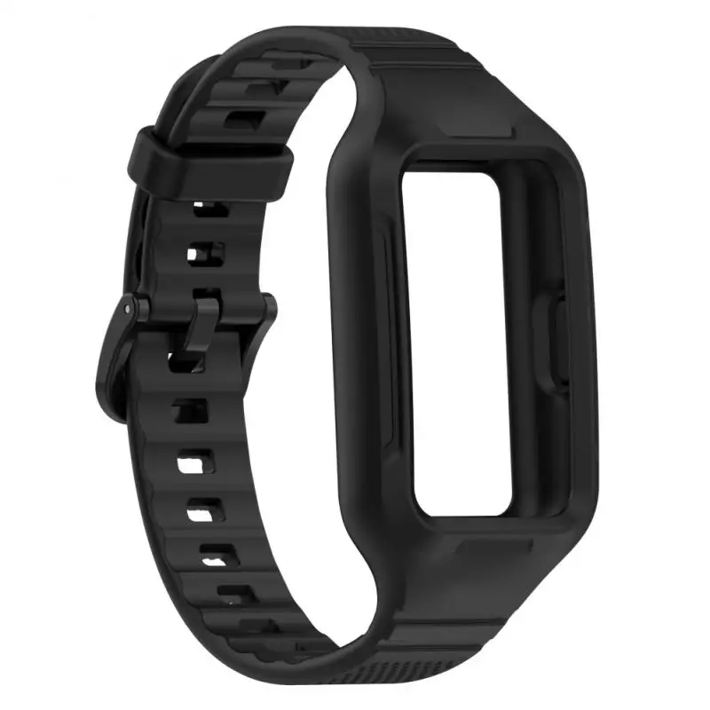 

Sports Strap For Huawei Band 6 Honor Band 6 Wristband Replacement Integrated Glossy Wrist Silicone Strap For Huawei Band 6