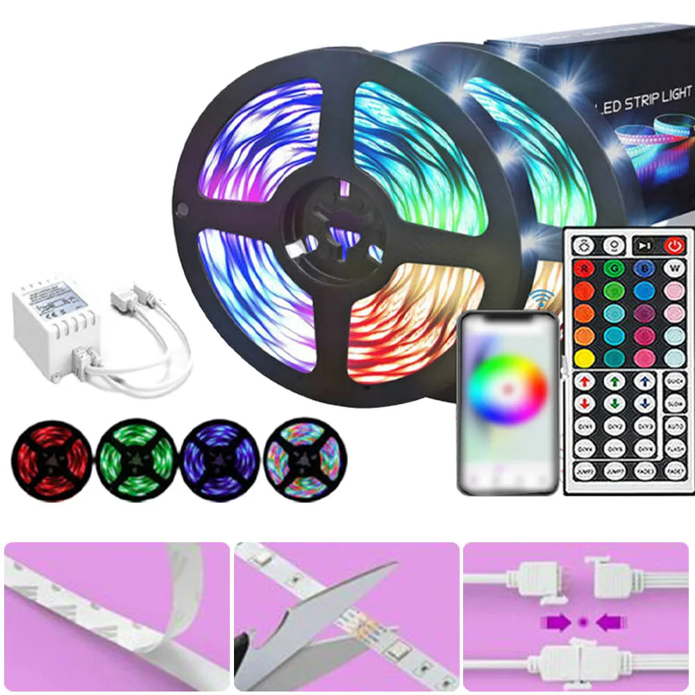 

Strip Lights String Light Stairs 5M Border Theaters Cabinet Trails Christmas Clubs Colour Changing DC 5V Decor