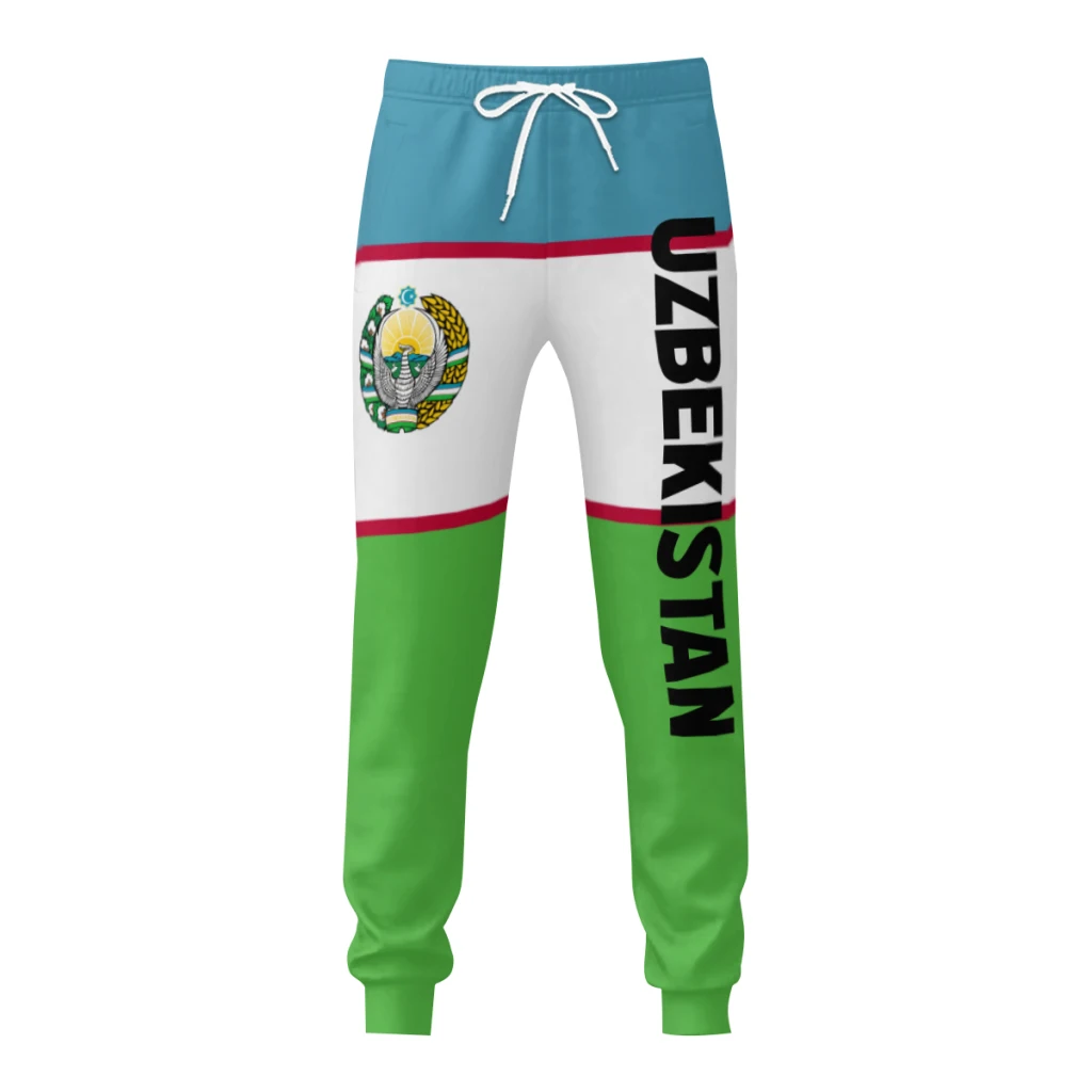 Мужские спортивные брюки флаг Узбекистана с карманами Джоггеры для мужчин