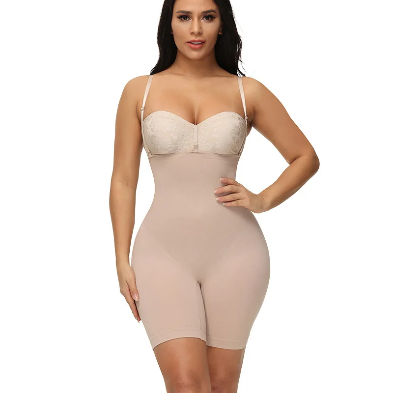 Women Bodysuit Butt Lifter Shapewear Seamless Adjustable shoulder strap Slimming Sheath Butt Lifter Push Up Thigh Slimmer