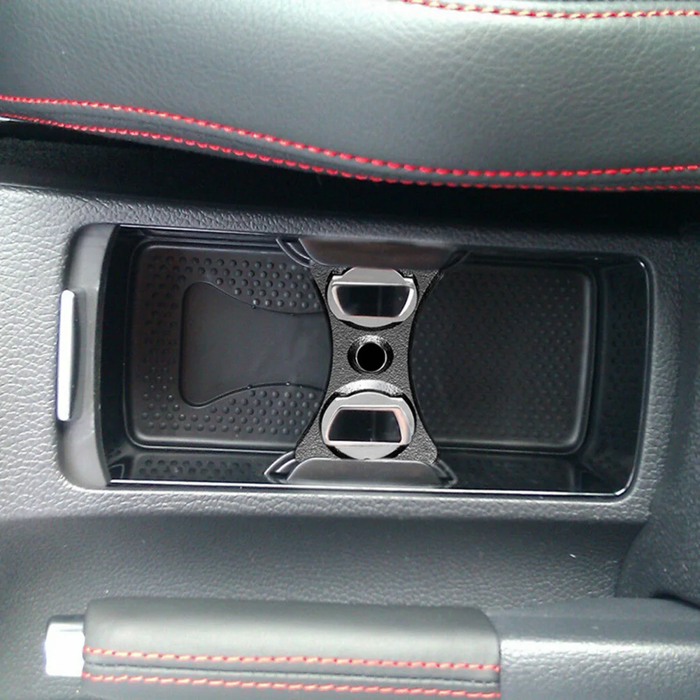 

Car Box Cup Holder Bottle Opener Central Control Storage Box Separator ABS Accessories Black Tools 1K0858230A 1pc