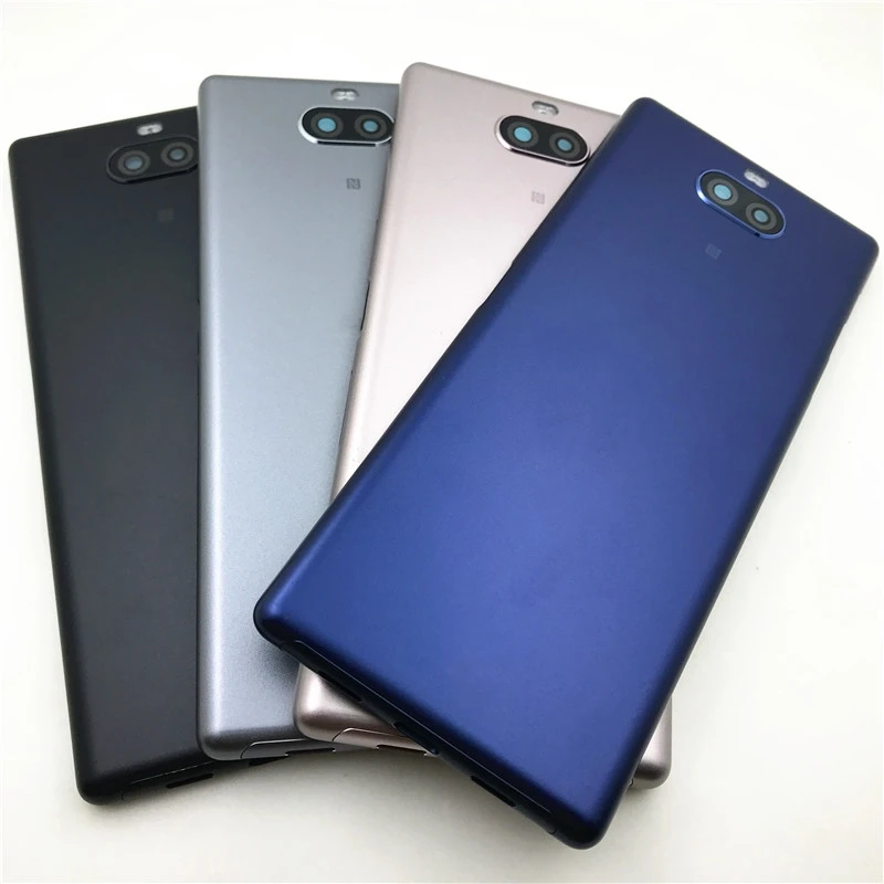 

Задняя крышка для Sony Xperia 10, Крышка батарейного отсека, запасные части для Sony Xperia 10 Plus, Крышка батарейного отсека