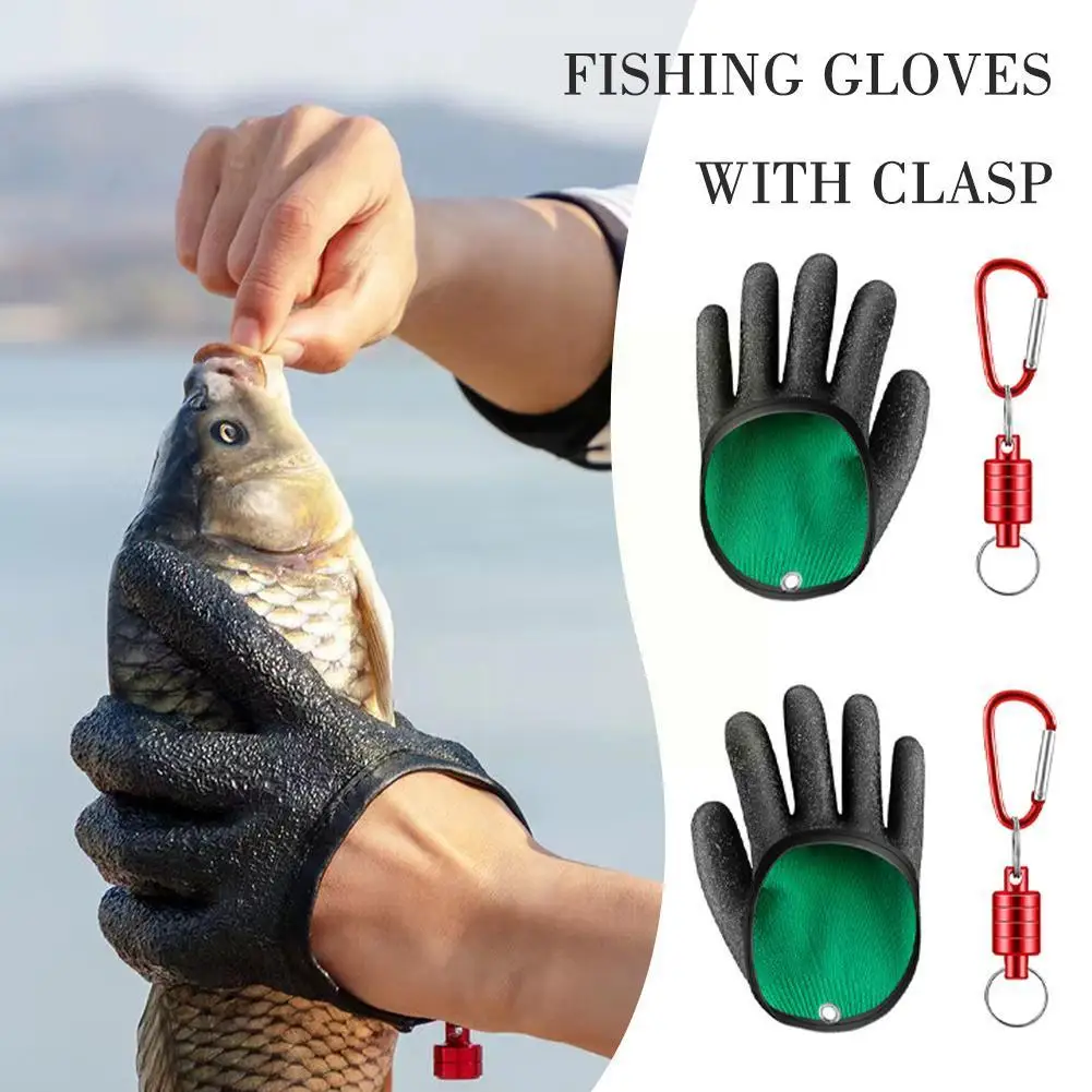 

Fishing Gloves Catch Fish Anti-slip Durabl rubber Full Apparel Left Protect Cutproof Waterproof Clasp Work / Right Finger G O6B6