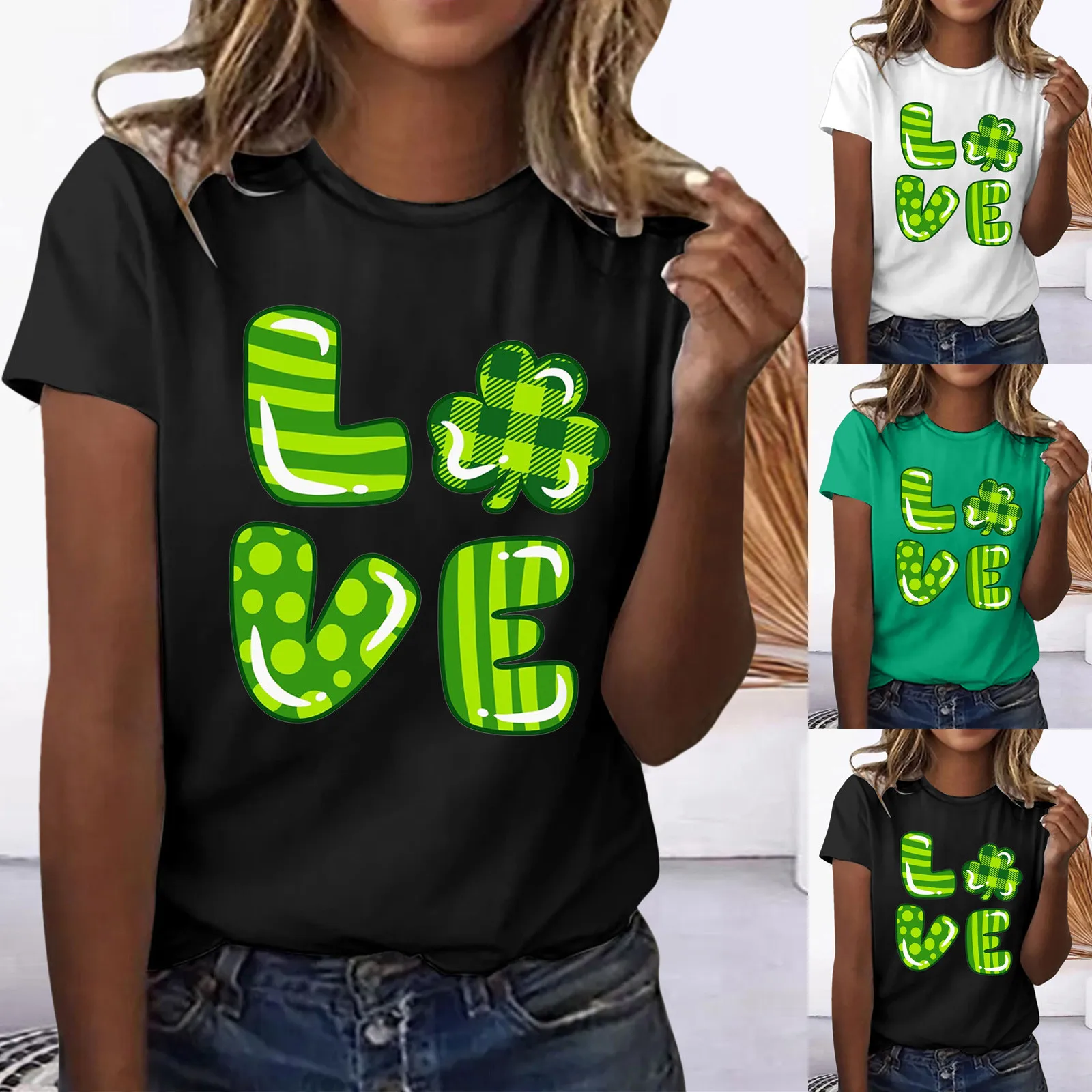 

T Shirt Running Women Women Casual Fashion Printed Shirts Round Neck Short Sleeves T Shirt Tops Tunic Shirts Trashier Shirts