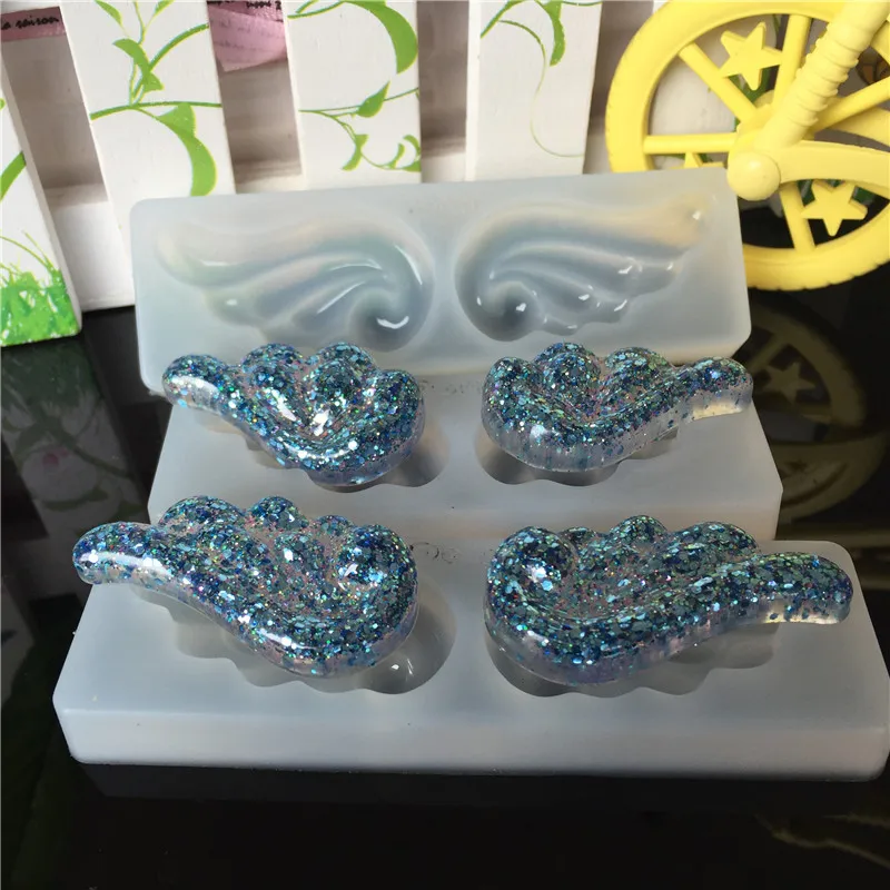 

Full mirror bright wing drip mold ab glue uv glue mobile phone shell patch pendant tool cake mold