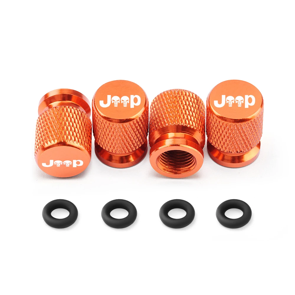 

Колпачки для клапанов шин автомобиля, чехлы для штока шин, пылезащитные, водонепроницаемые для Jeep Renegade Compass Wrangler Patriot Grand Cherokee Rubicon