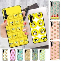 bandai spongebob phone case for huawei p30 40 20 10 8 9 lite pro plus psmart2019