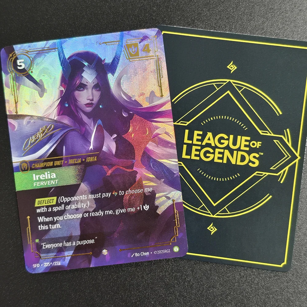 Фото Набор коллекционных карточек DIY English Riftbound League of Legends Origins (OGN) с Кай'Сой, Сетт, Ясуо, Тимо, Overnumbered Collection TCG №2
