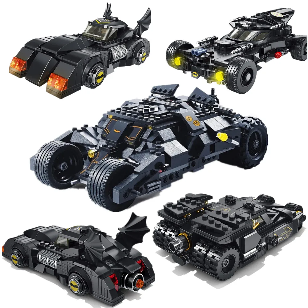 

Супергерои Batmobile, модели автомобилей, скоростные гоночные строительные блоки, набор кирпичей из фильма, игрушки для детей, подарки для мальч...