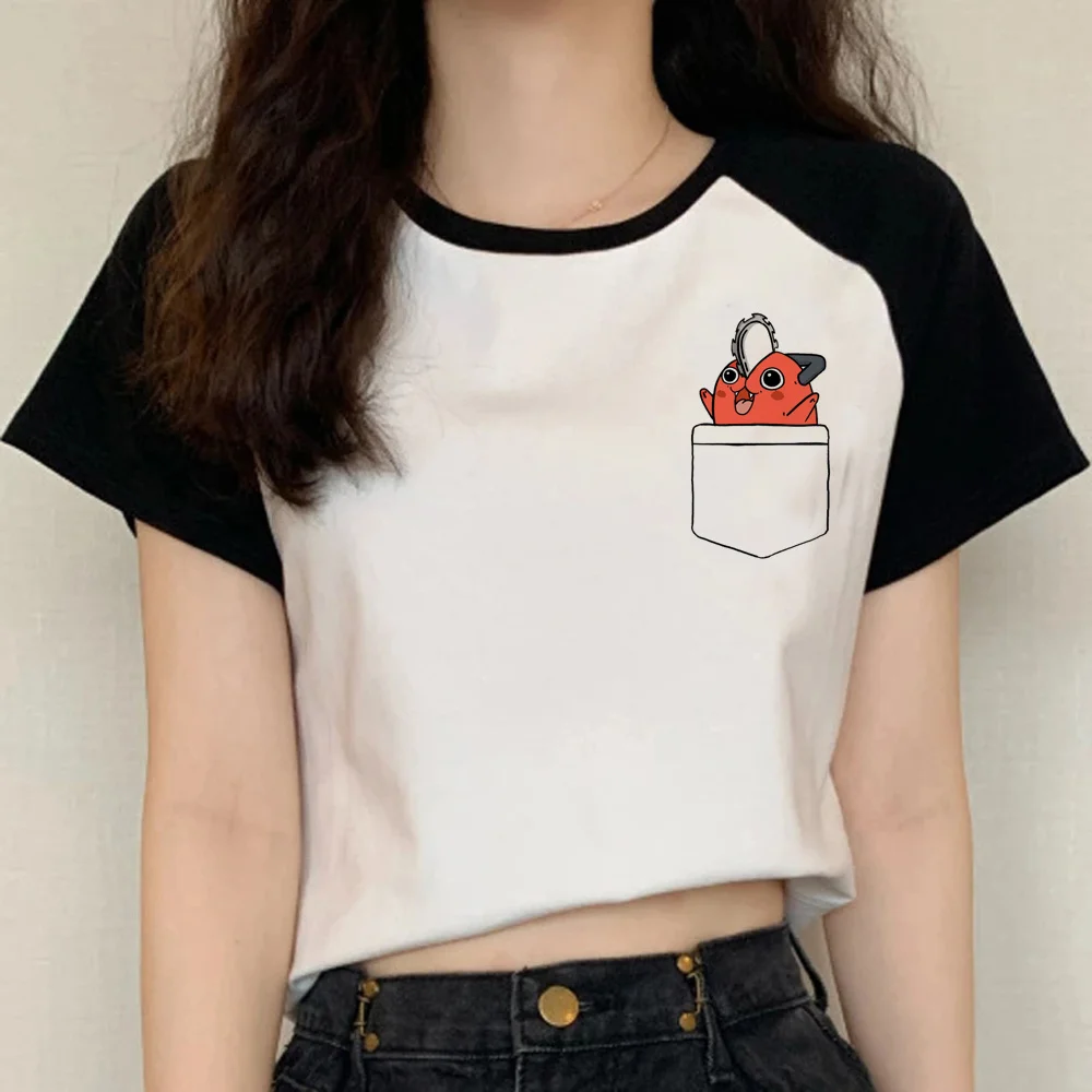 

chainsaw man Tee men summer comic anime Tee man harajuku manga comic clothes