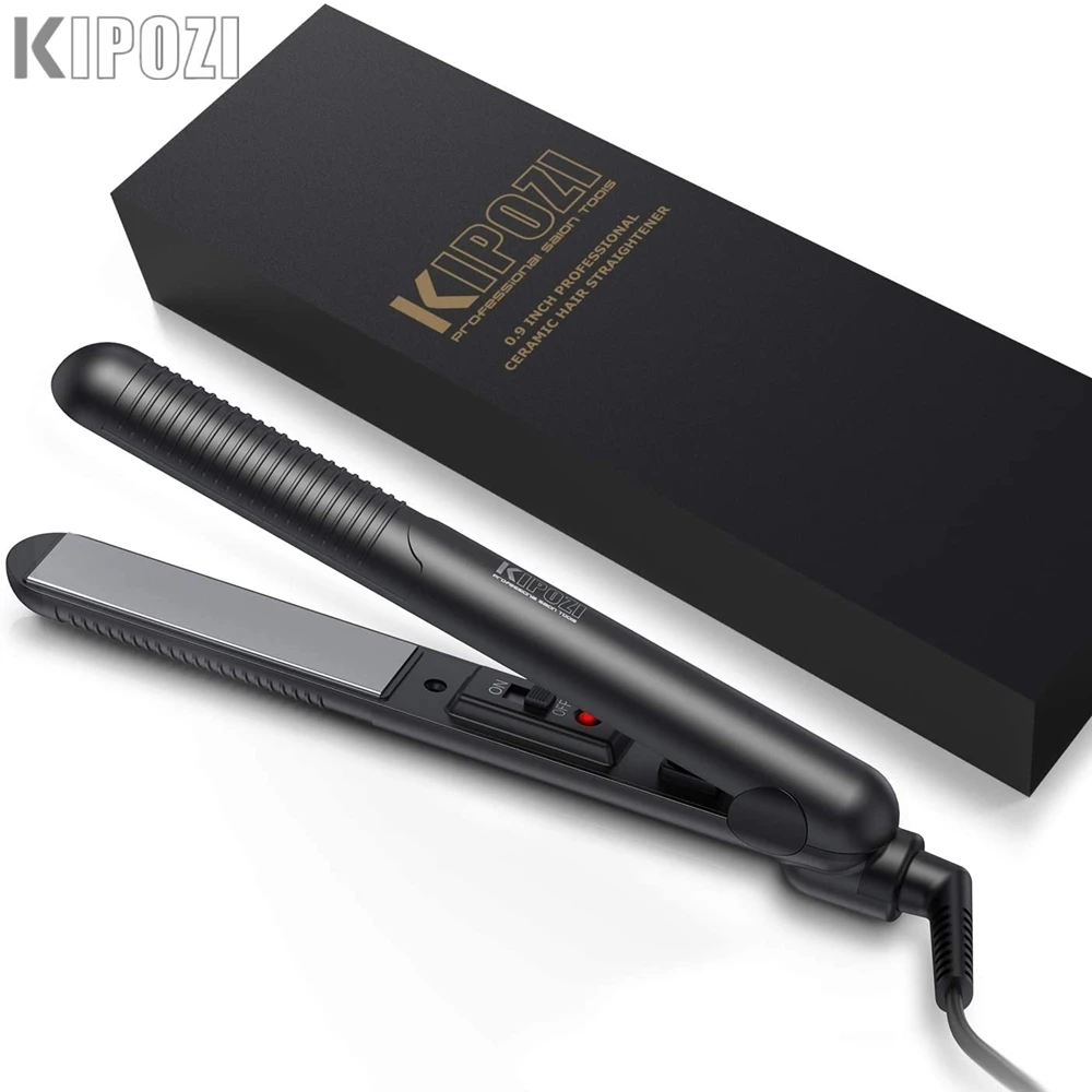 

KIPOZI KP-125 Professional Hair Straightener Flat Iron Travel Ceramic 2 In 1 Hair Curler Dual Voltage Fast Heating Light Weight