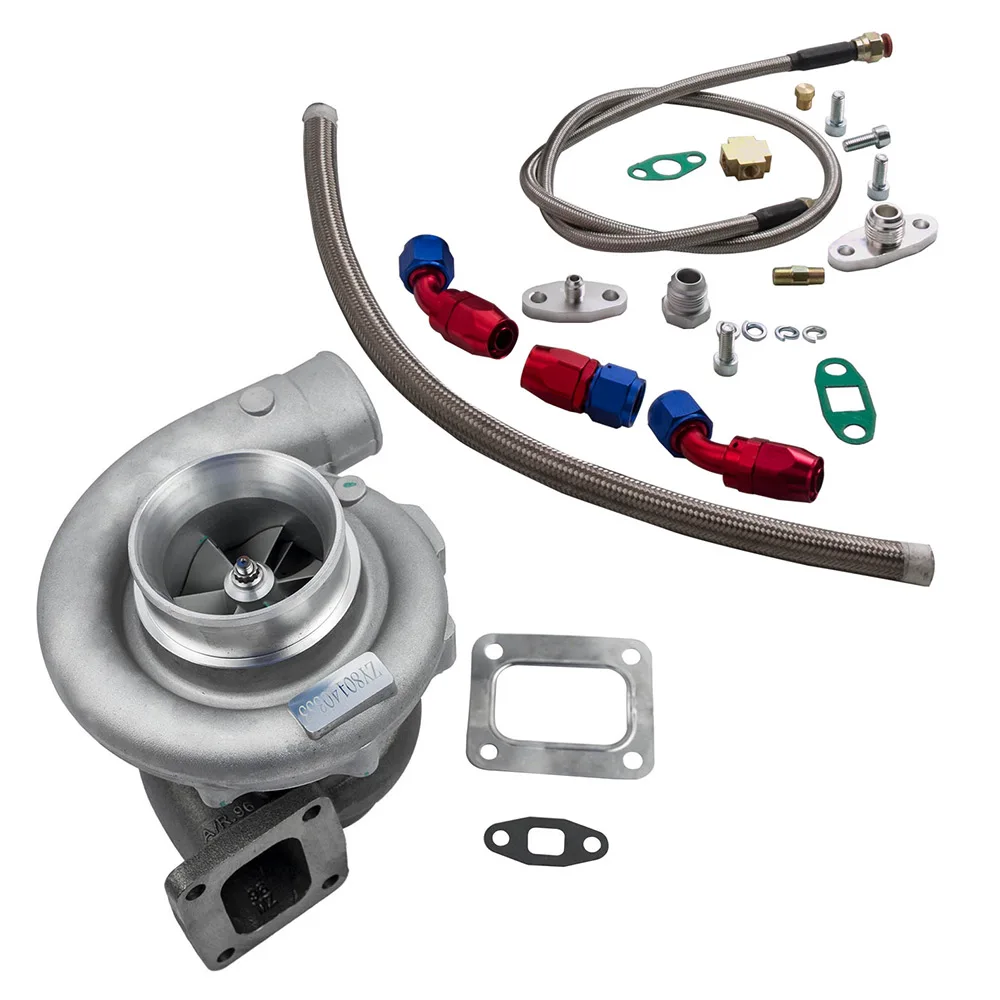 

Floating Bearing T76 Turbocharger Oil Cold Power Up To 500hp Oil Line Kit