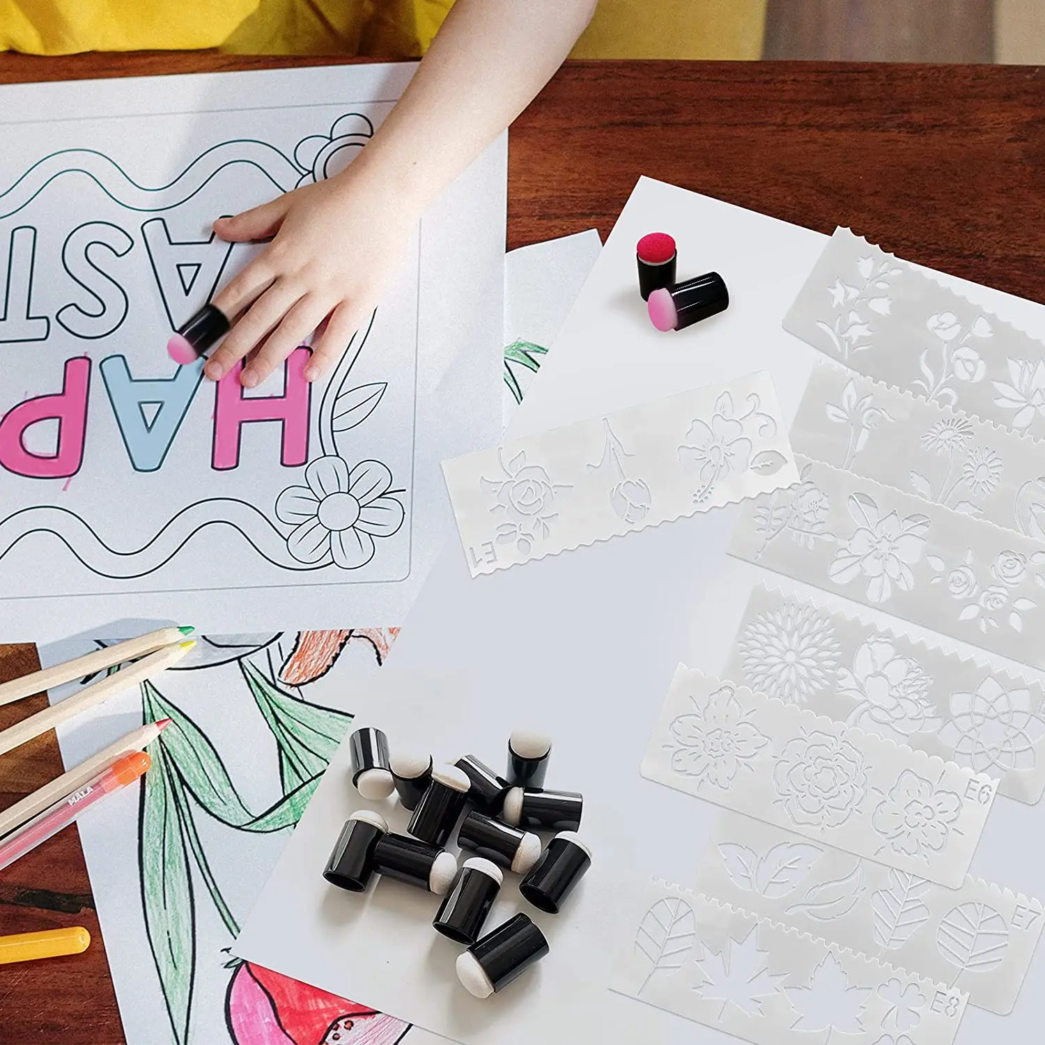 10 шт. губки для рисования на пальцах |