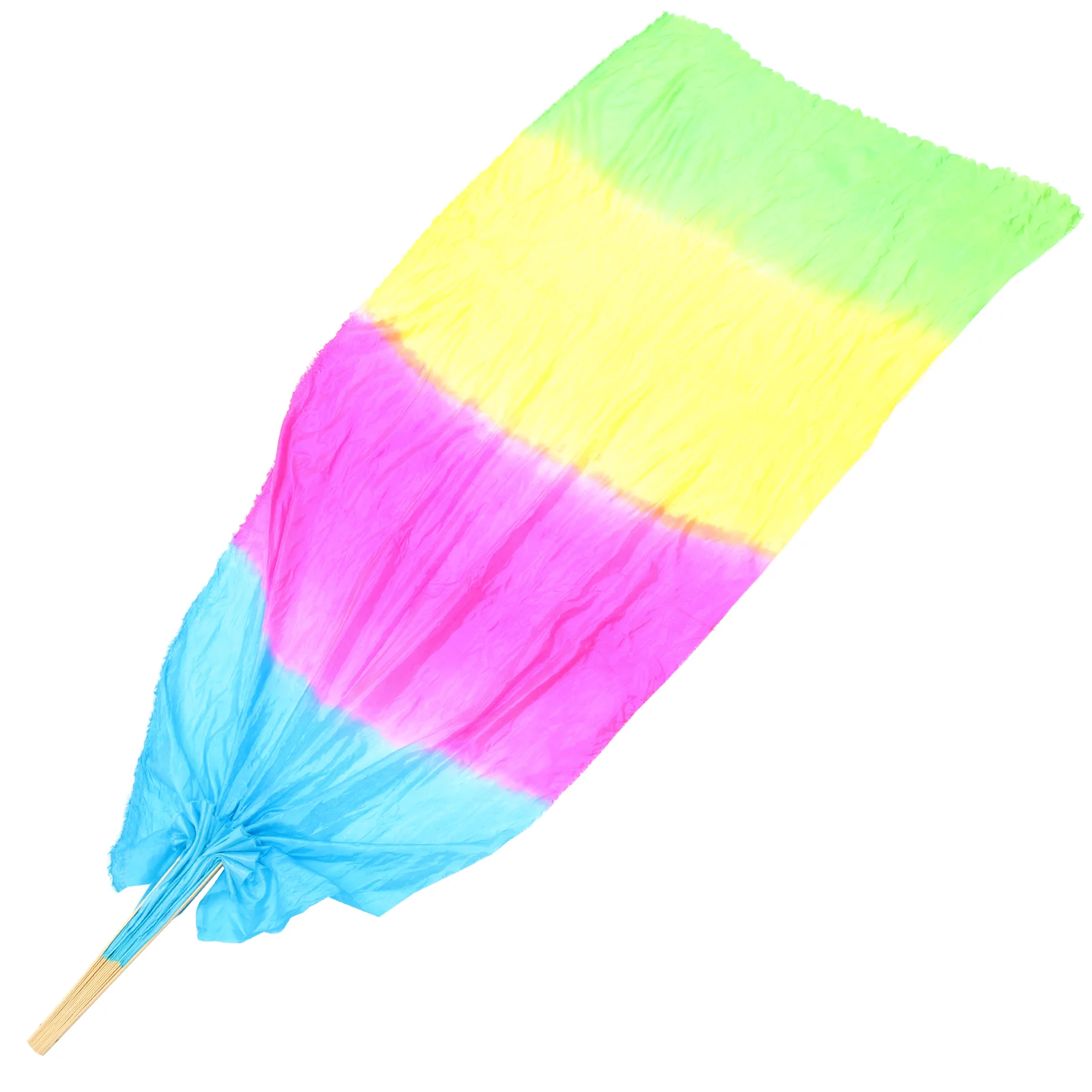 

Folk Performance Fan Satin Dance Handmade Decorative Accessories Folding Square