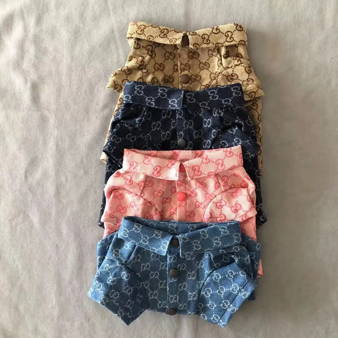 

Одежда для собак, новинка, модная брендовая сетчатая красная рубашка, французская сумка-ведро, Тедди, аксессуары для рубашек