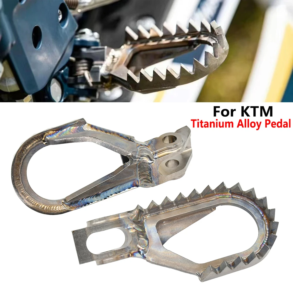 

Motorcycle -5mm Titanium Alloy Footpeg Foot Pegs Pedals Rests For KTM SX SXF EXC EXCF XCF XCW XCFW 125 150 250 300 350 400 450