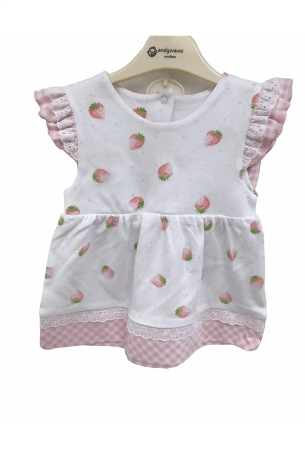 

Платье для пикника с клубничкой, белая одежда