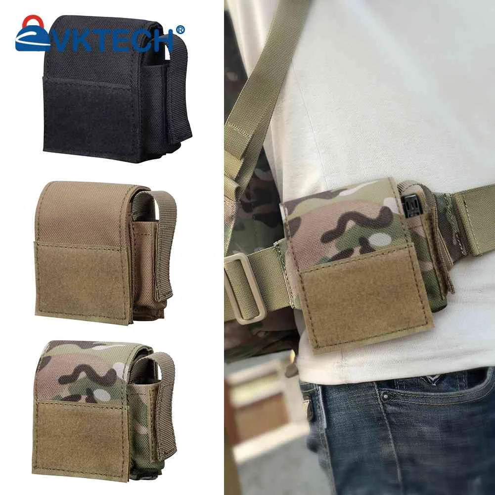 

Nylon Molle Cellphone Pouch Multifunctional Mini Smartphone Strap Pack Portable Molle Tool Pack with Buttons for Outdoor Camping