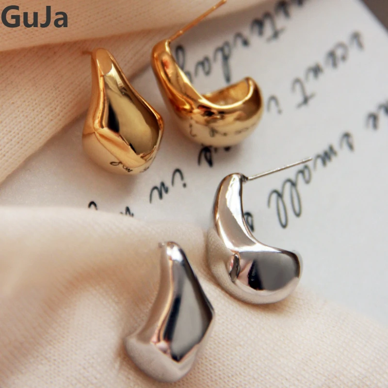 

Trendy Jewelry 925 Silver Needle Metallic Geometric Drop Earrings For Women Female Accessories Party Wedding Gift Hot Sale