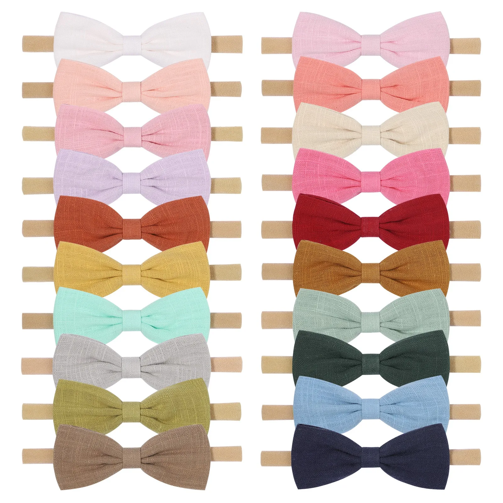 

Wholesale 3.3'' Sweet Candy Color Kids Bows Headband For Girls Solid Color Hair Band Newborn Baby Gift Headwear Hair Accessories
