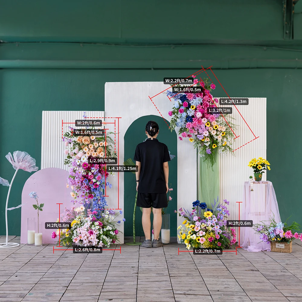 Цвета ручной работы Fleur Artificielle Свадебные украшения для свадьбы Высокое качество