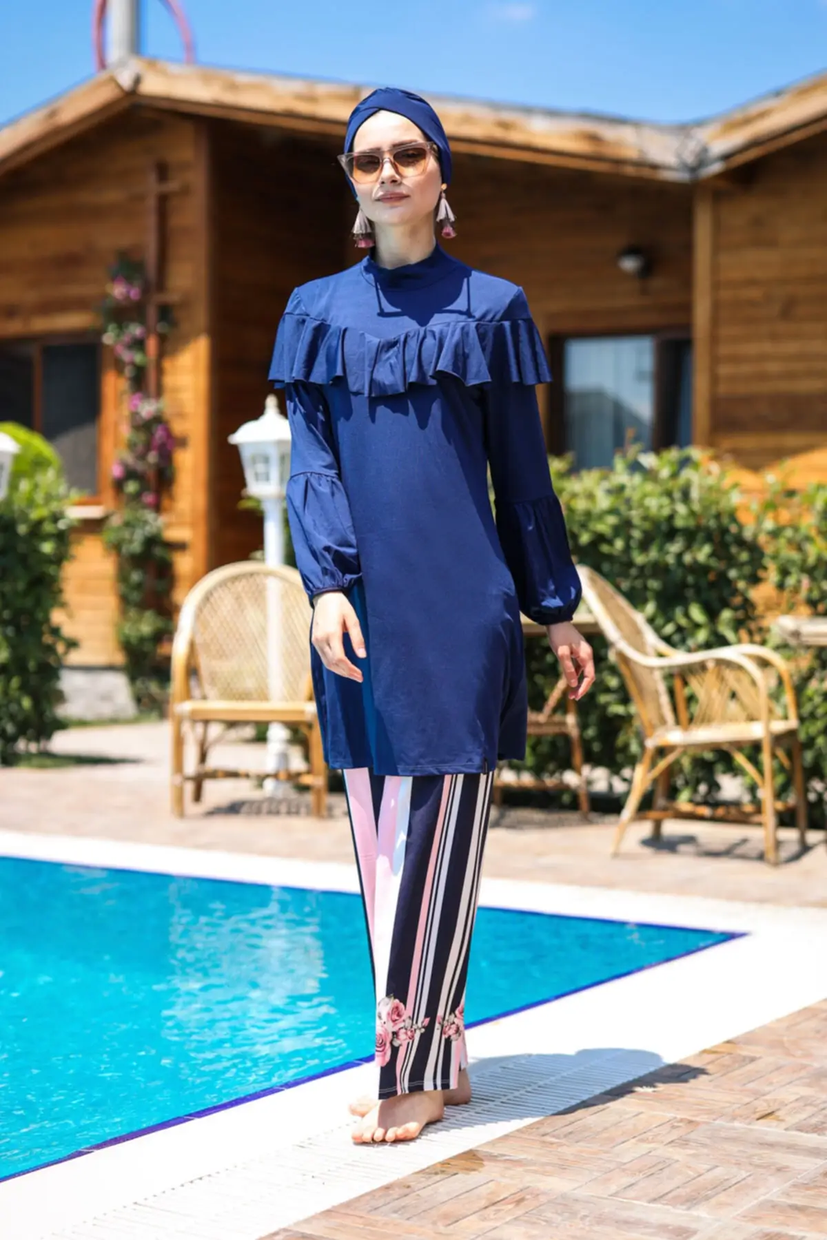 

New Burkinis Muslim Swimwear Modest Summer Clothing Long Sleeve Swimming Hijab Sport Islamic Swimsuit Bathing Suit Suit