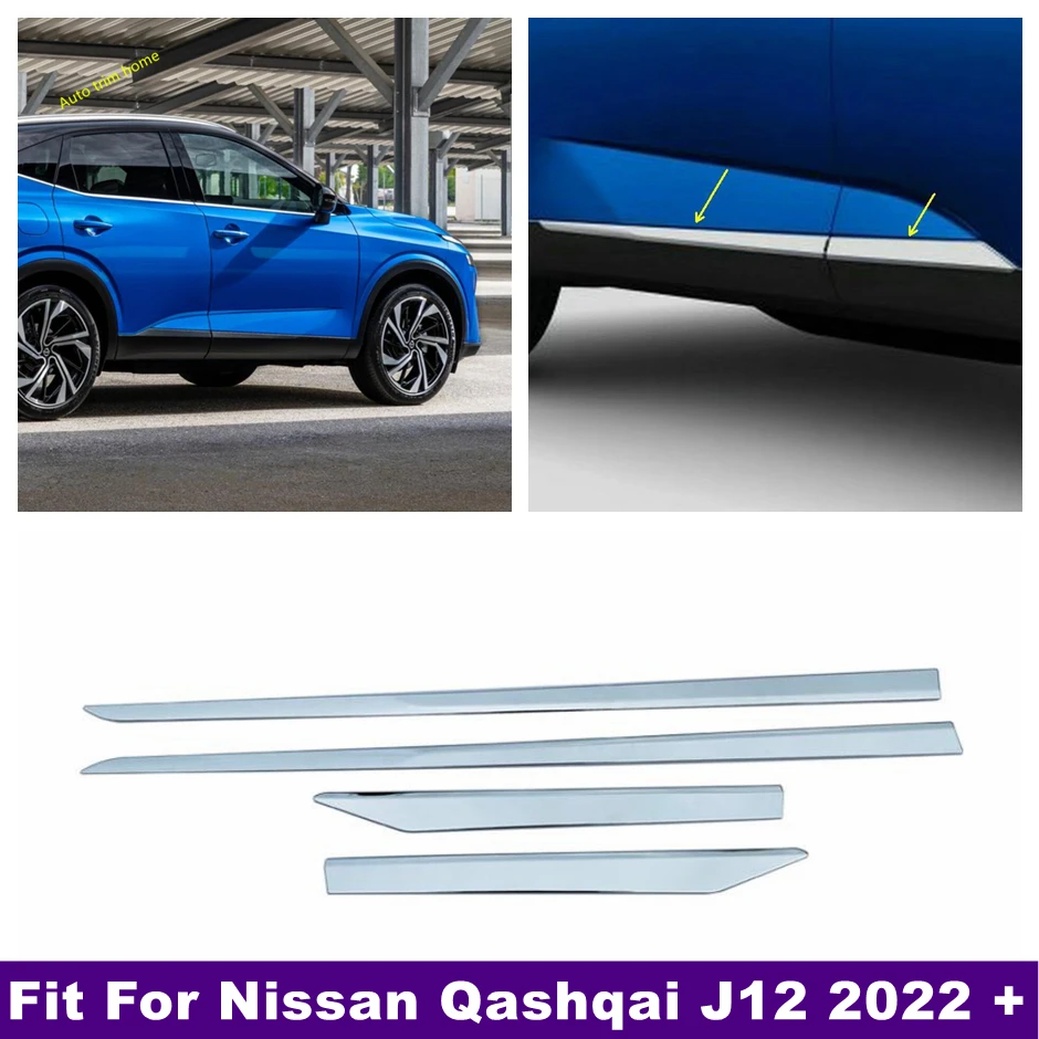 

Side Door Line Garnish Body Trim Accent Molding Cover Bezel Styling Protector Fit For Nissan Qashqai J12 2022 2023 Accessories