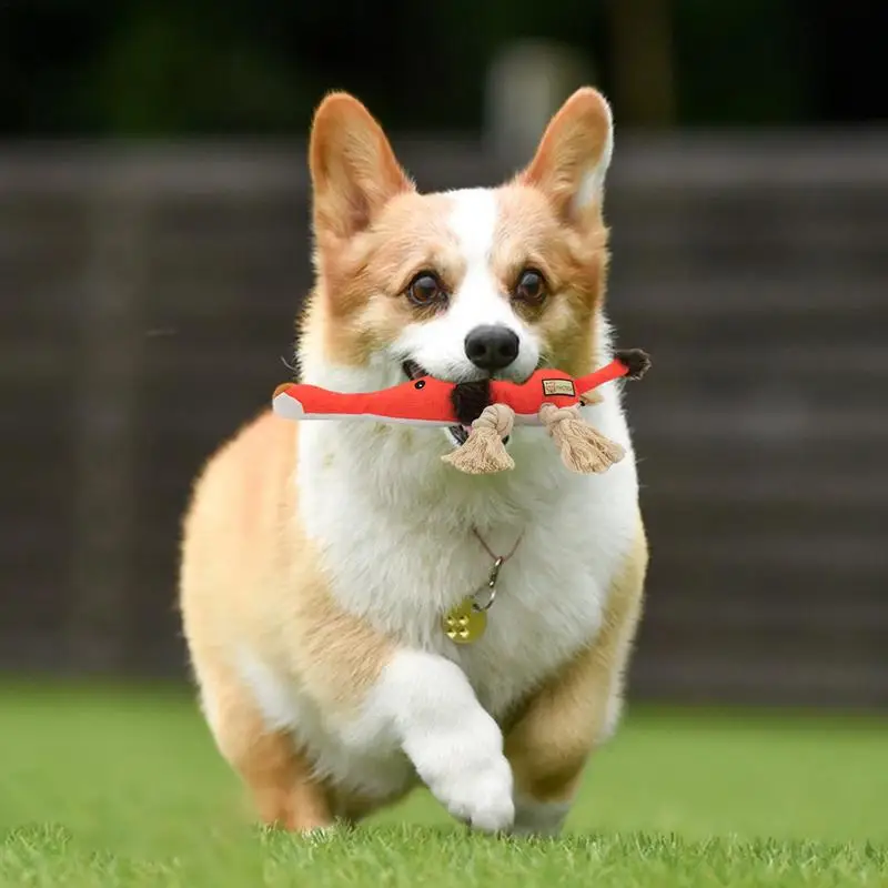 Плюшевые игрушки для собак жевания хлопковая веревка узел жевательная кукла