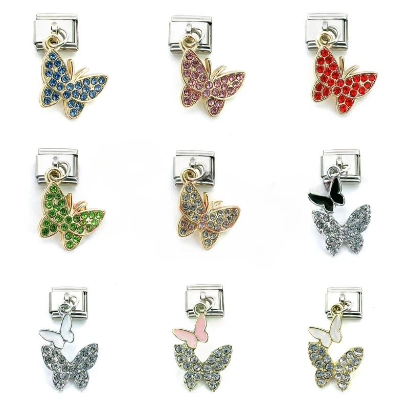 URING 2024 Новый оригинальный ромашка модный циркон романтическая бабочка подвесные