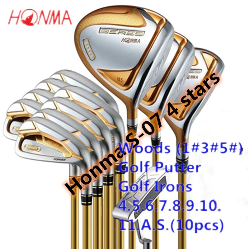 2023 Golf Clubs Complete Sets HONMA S-07 Golf club full set incloud Golf Driver + woods + iron + putter graphite shaft