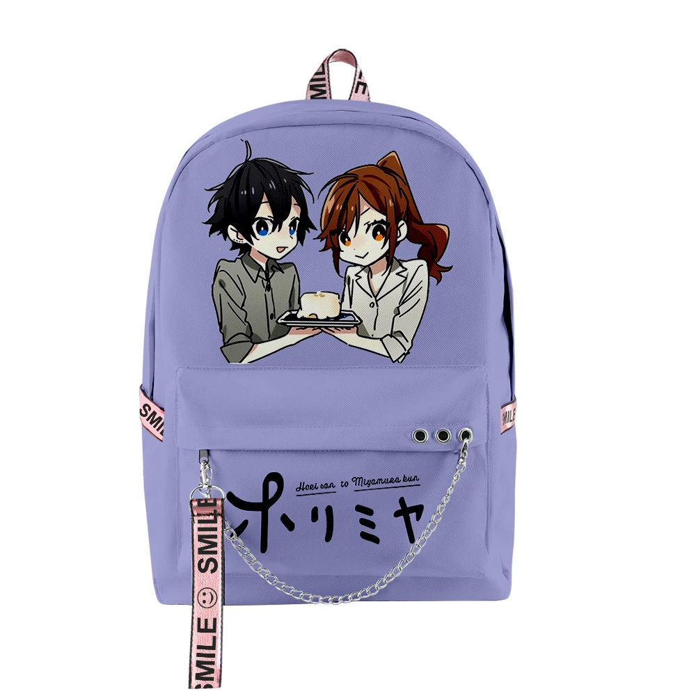 

Kawaii Youthful Novelty School Bags Unisex Horimiya Travel Bag 3D Print Oxford Waterproof Notebook Trendy Shoulder Backpacks
