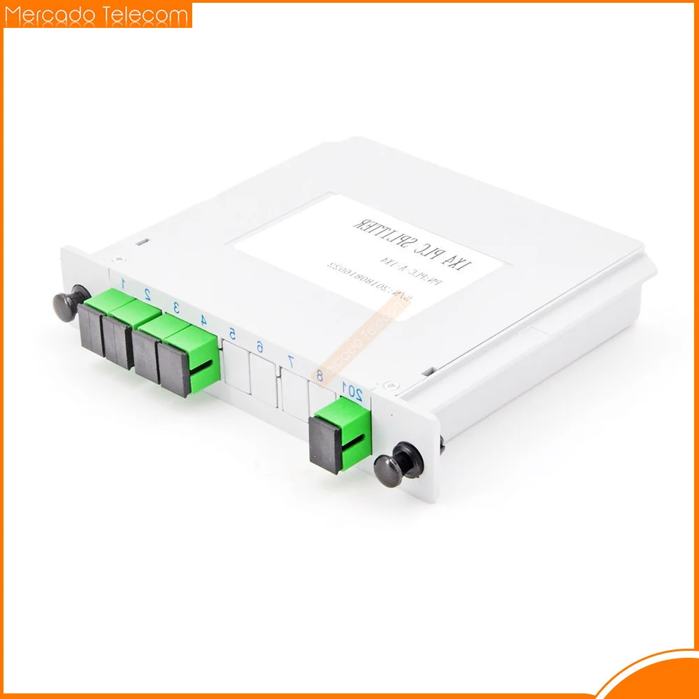 10pcs/Lot SC APC PLC 1X4 Splitter Fiber Optical Box FTTH PLC Splitter Box with 1X4 Planar Waveguide Type Optical Splitter