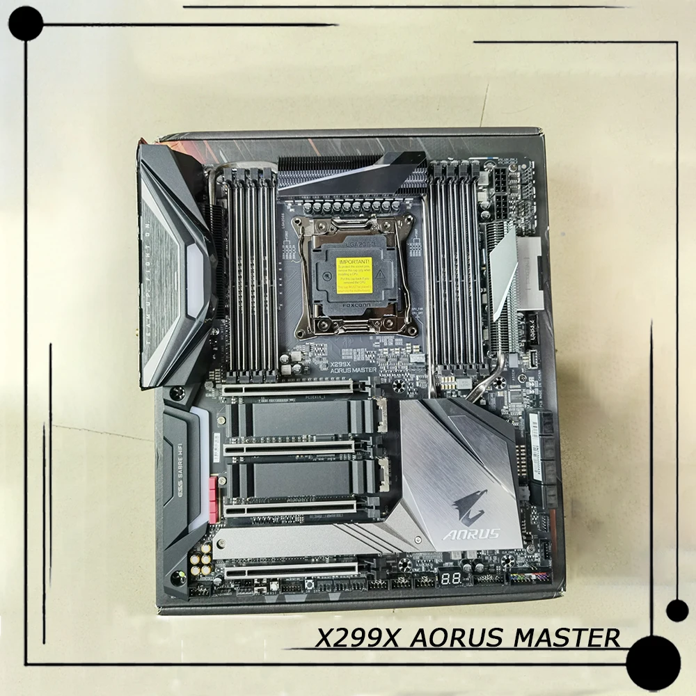 Новинка материнская плата X299 LGA2066 DDR4 256 ГБ E-ATX для Gigabyte X299X AORUS MASTER