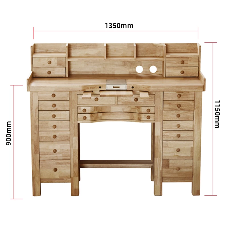 Верстак для ювелирных изделий из твердой древесины