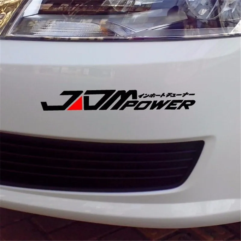 

JDM POWER эмблема светоотражающая наклейка на автомобиль водостойкая наклейка на окно, бампер, виниловая наклейка для Honda Nissan Toyota BMW Benz Audi Kia VW