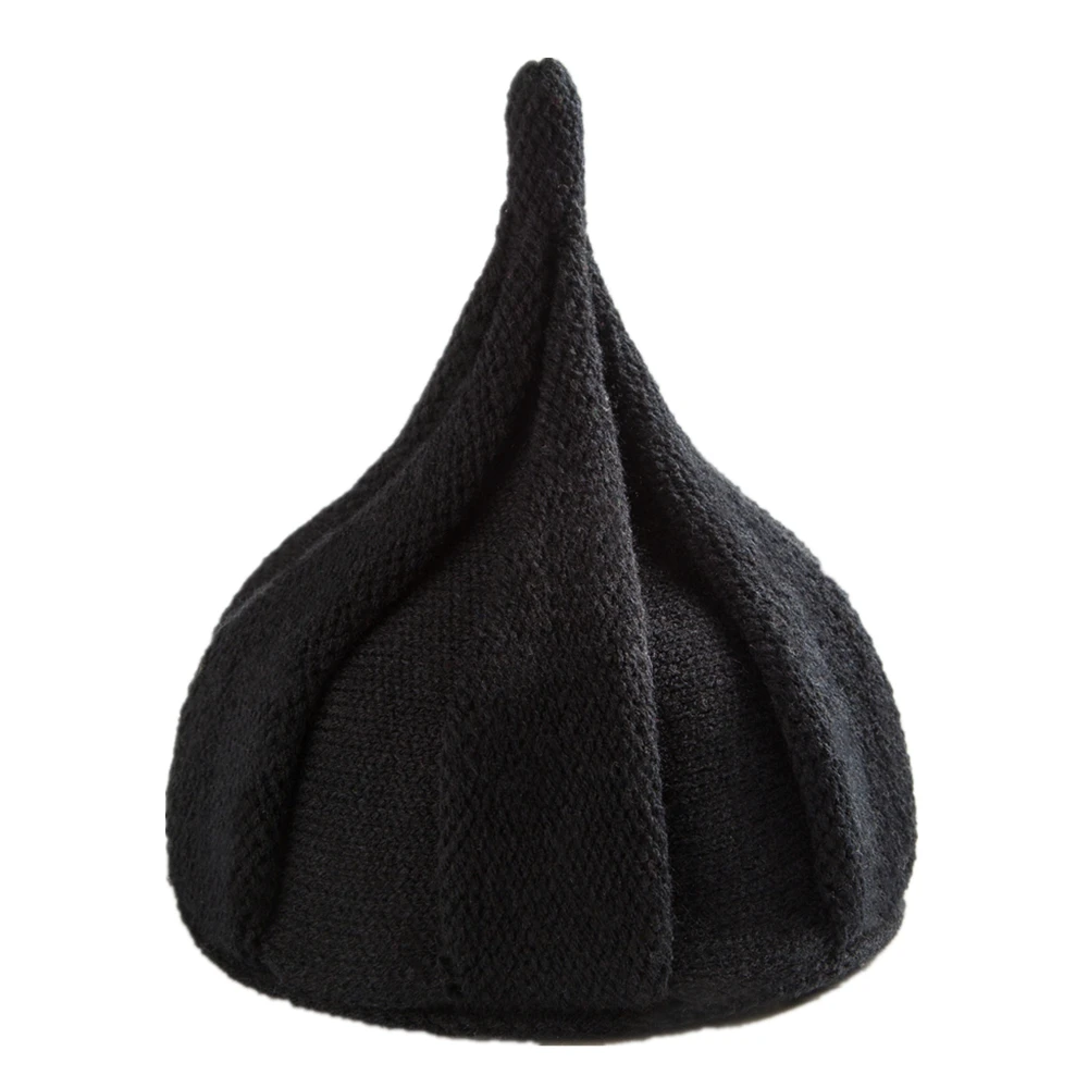 

Autumn and winter warm pile hat ski hat woman's hat rose wool knit hat