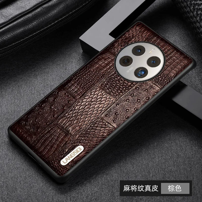 Genuine Leather Retro Splice Mobile Phone Cases For Huawei Mate 50 50e 40 30 20 Mate50 Mate40 Mate30 Mate20 Pro Plus Cover Case