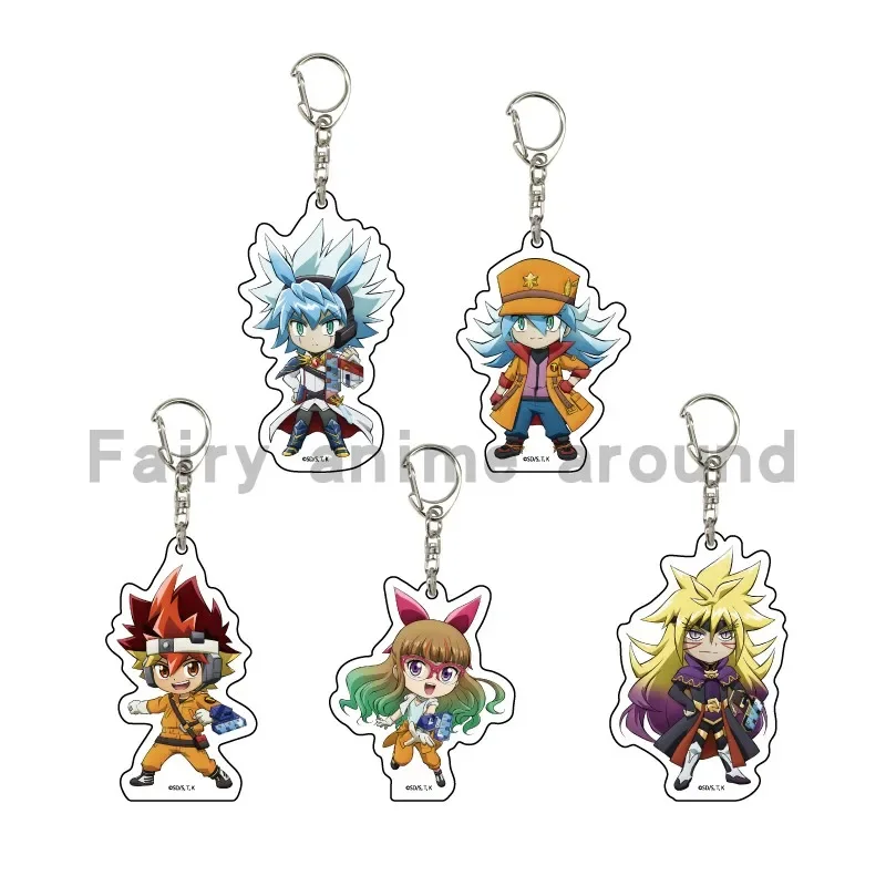 Фото Игра Ю-Ги-О! ХО РУС! Брелок-кукла аниме YuGiOh Oudou Yuuhi Yuamu Zwou Yudias Velgear акриловый брелок-подвеска для подарка №1