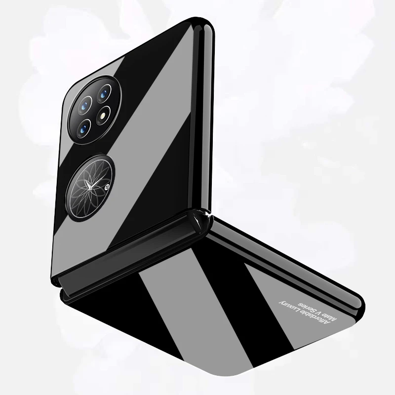 

For Huawei P50 Pocket Case Minimalist-style Ultra-Thin Anti-Slip Anti-Scratch Protective Back Cover for P50 Pocket 4G (6.9")